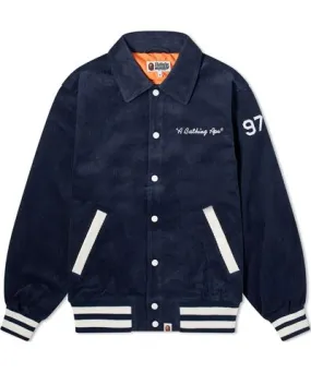 A Bathing Ape Men's General Corduroy Varsity Jacket