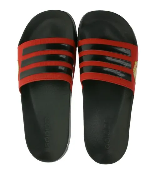 adidas Adilette Shower Manchester United bathing shoes men s flip flops FW7072 black/red