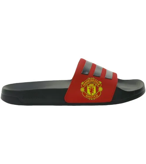 adidas Adilette Shower Manchester United bathing shoes men s flip flops FW7072 black/red