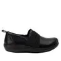 Alegria Womens Savvie Smooth Slip On Shoes- Black