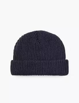 Article. Fisherman Rib Beanie Hat - Navy Blue