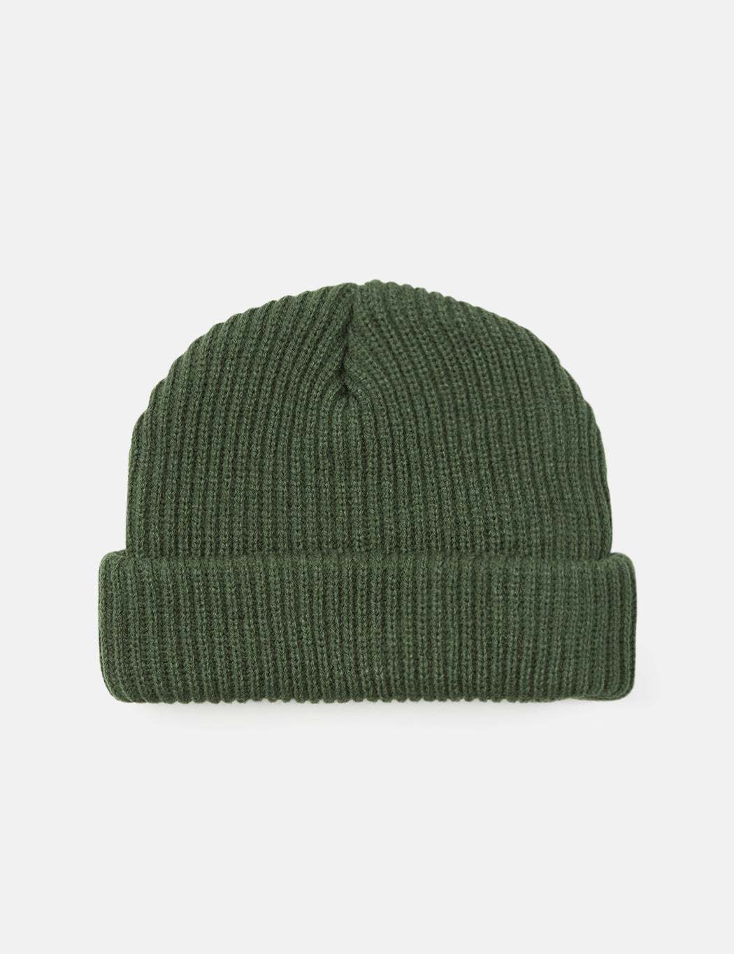 Article. Fisherman Rib Beanie Hat - Olive Green