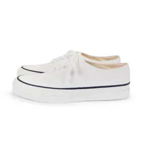 Asahi M014 Canvas Deck Shoes: White