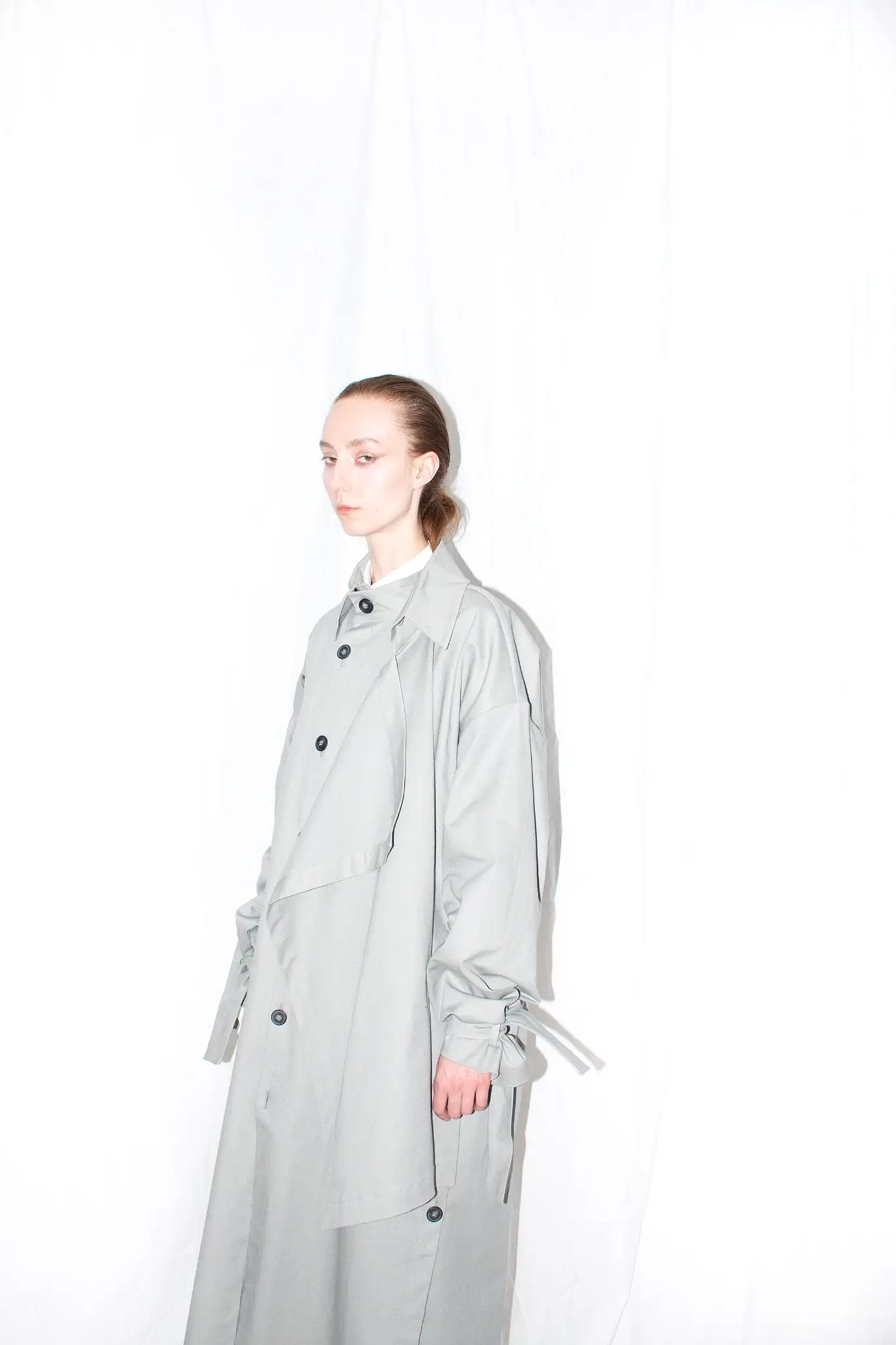 Asymmetric Twill Coat