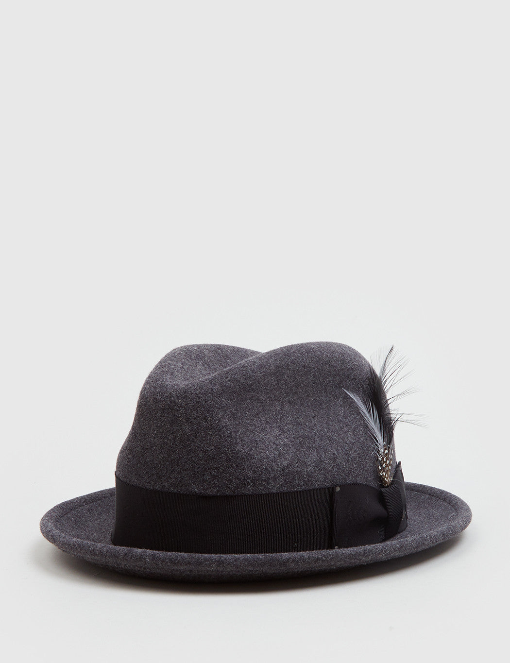 Bailey Tino Felt Crushable Trilby Hat (Wool) - Black Mix