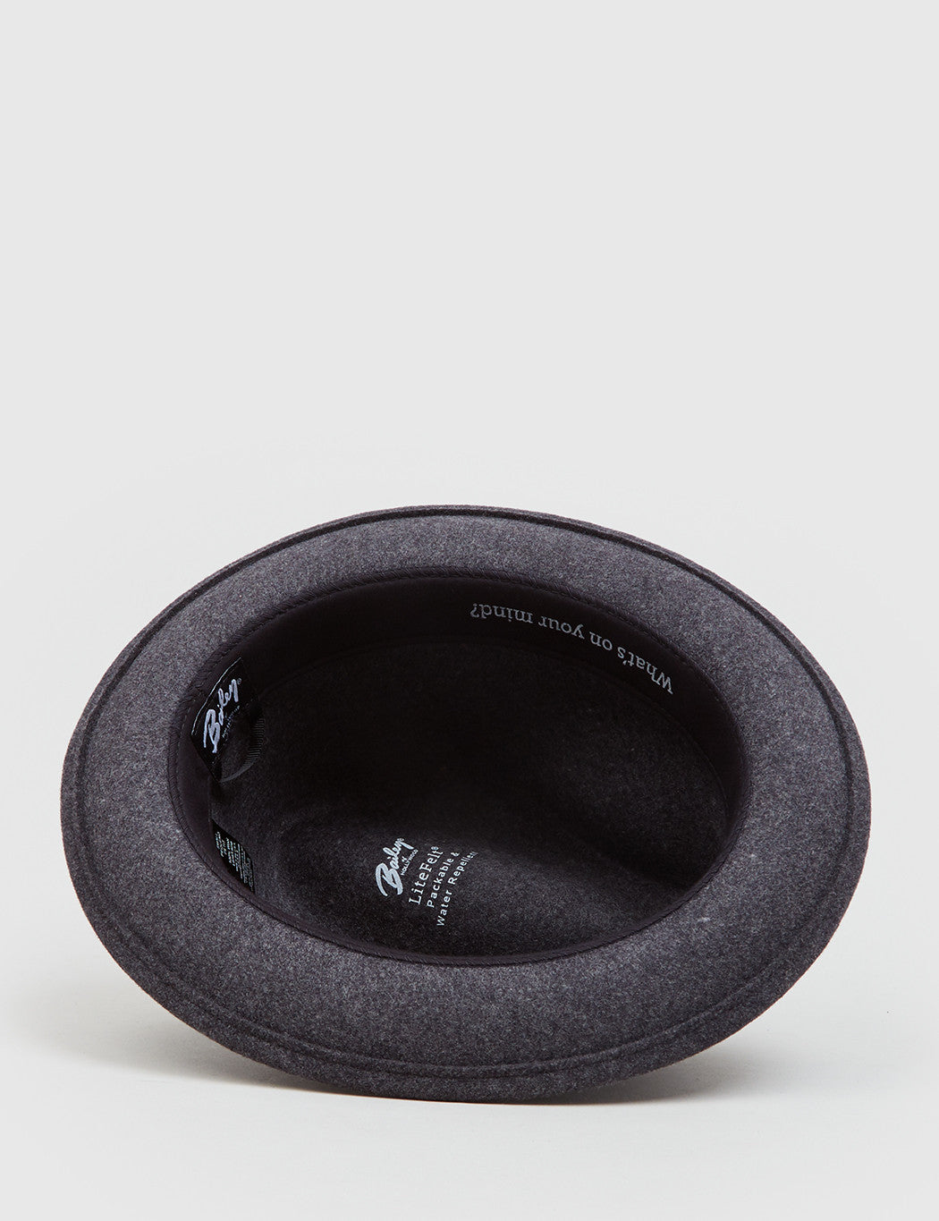 Bailey Tino Felt Crushable Trilby Hat (Wool) - Black Mix