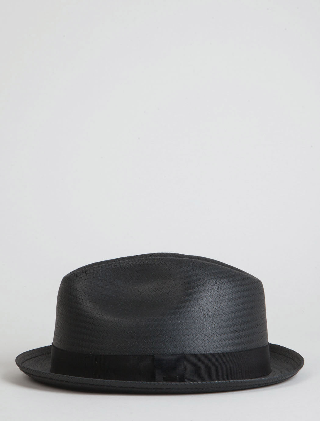 Bailey Wicket Straw Triby Hat - Black