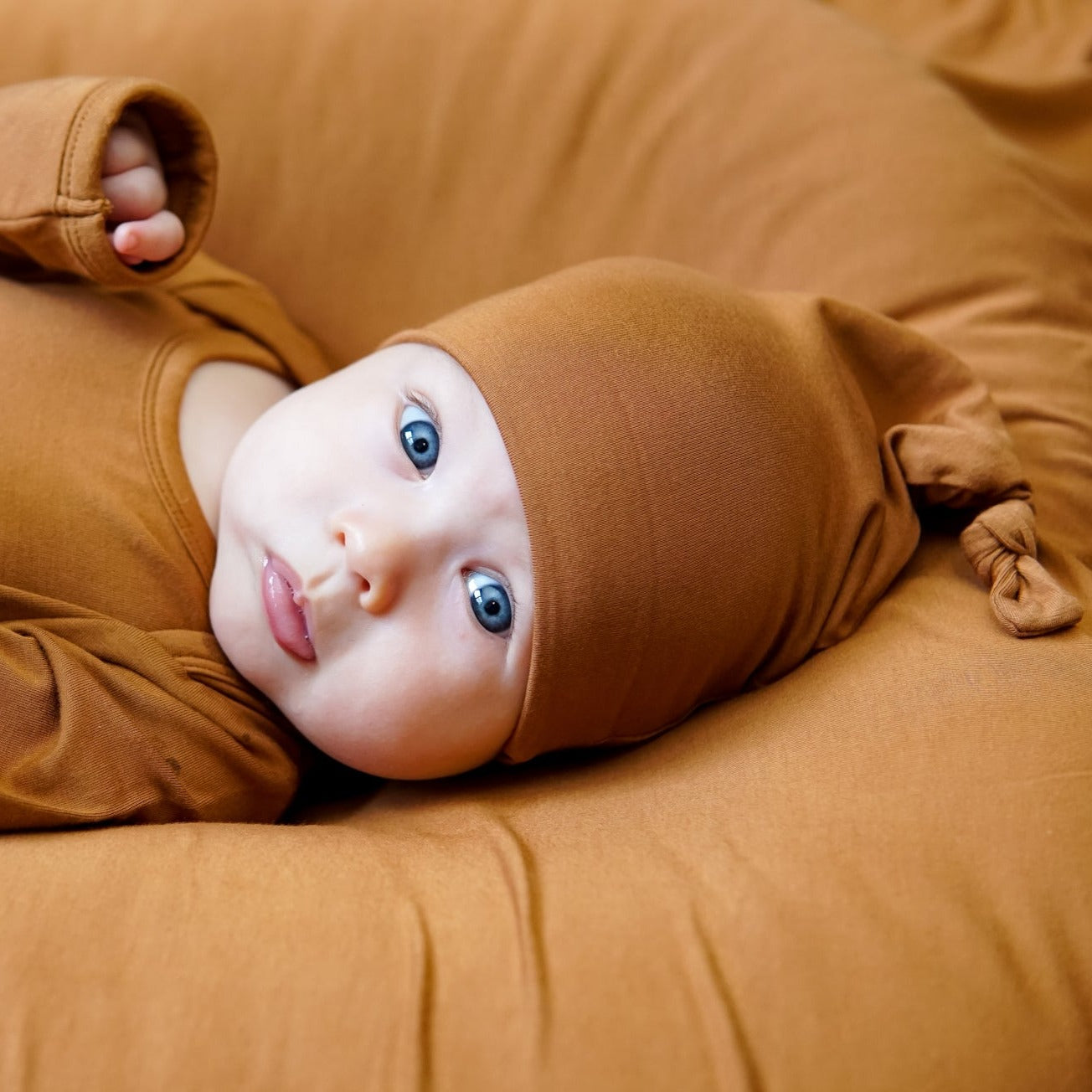 BAMBOO KNOT BEANIE- Caramel