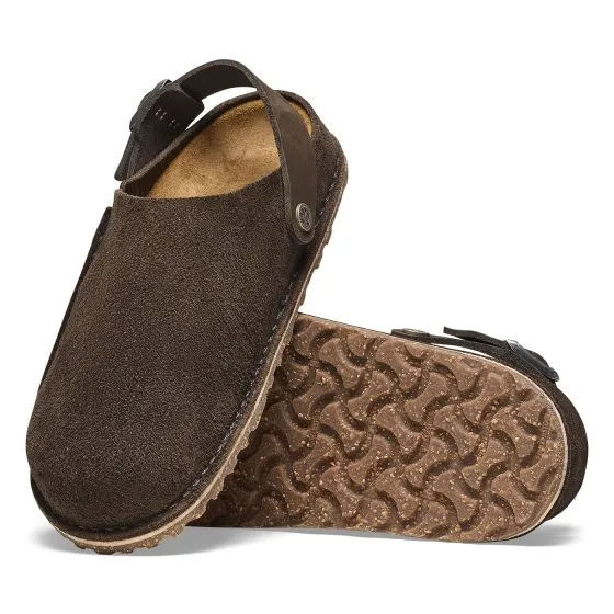 Birkenstock W' Lutry Premium Espresso, Suede Leather Sandals