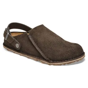 Birkenstock W' Lutry Premium Espresso, Suede Leather Sandals