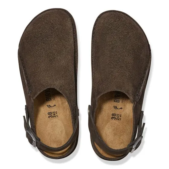 Birkenstock W' Lutry Premium Espresso, Suede Leather Sandals