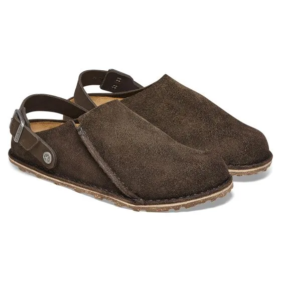 Birkenstock W' Lutry Premium Espresso, Suede Leather Sandals