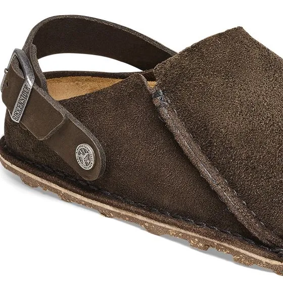 Birkenstock W' Lutry Premium Espresso, Suede Leather Sandals