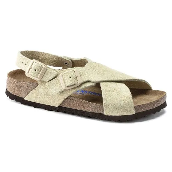 Birkenstock W' Tulum SFB Almond, Suede Leather Sandals