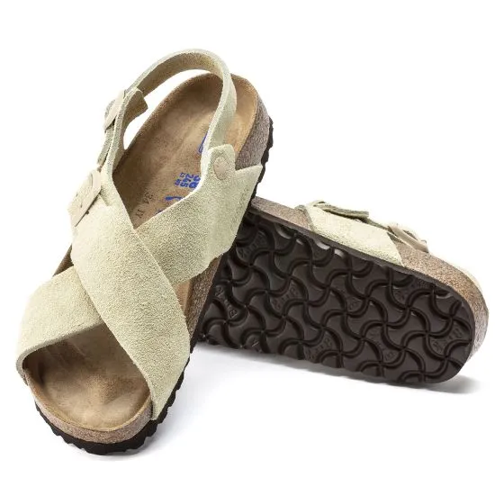 Birkenstock W' Tulum SFB Almond, Suede Leather Sandals