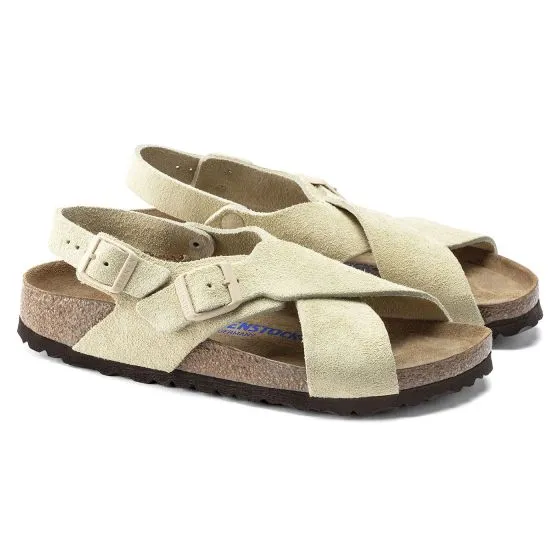 Birkenstock W' Tulum SFB Almond, Suede Leather Sandals