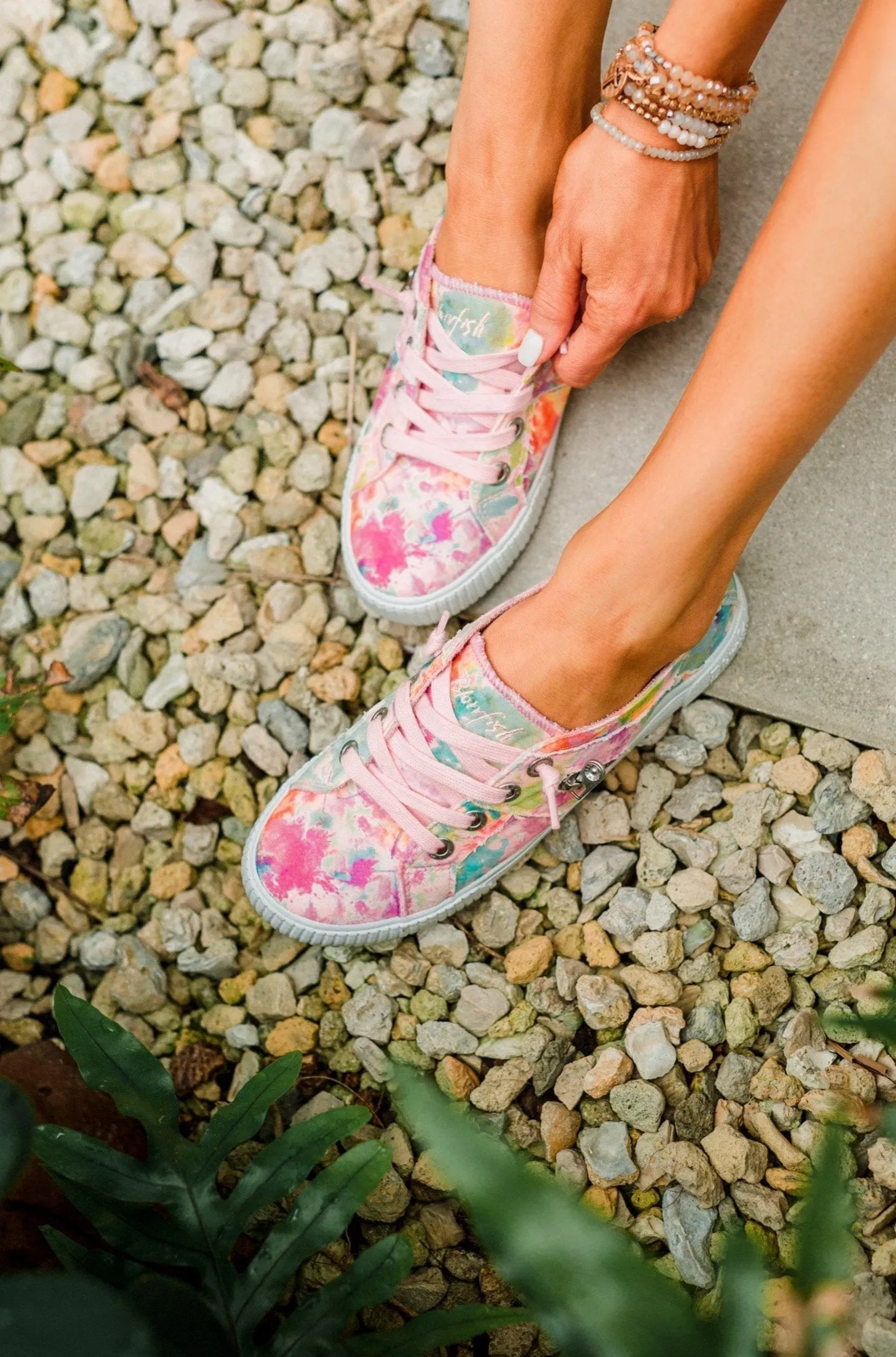 Blowfish Fruit Sneakers- Pink Rainwater Canvas