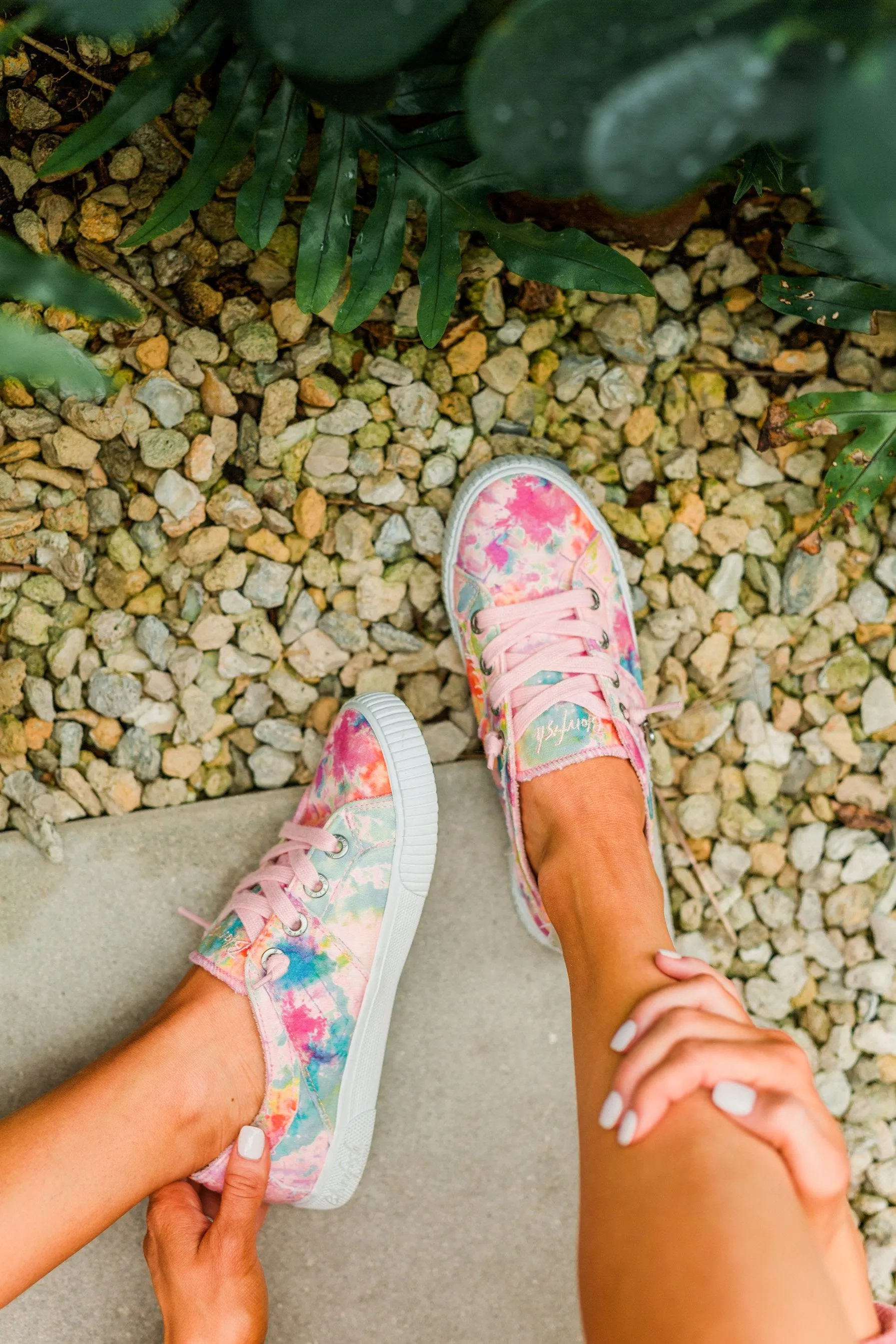 Blowfish Fruit Sneakers- Pink Rainwater Canvas