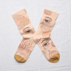 Bonne Maison: Rosebud Eye socks