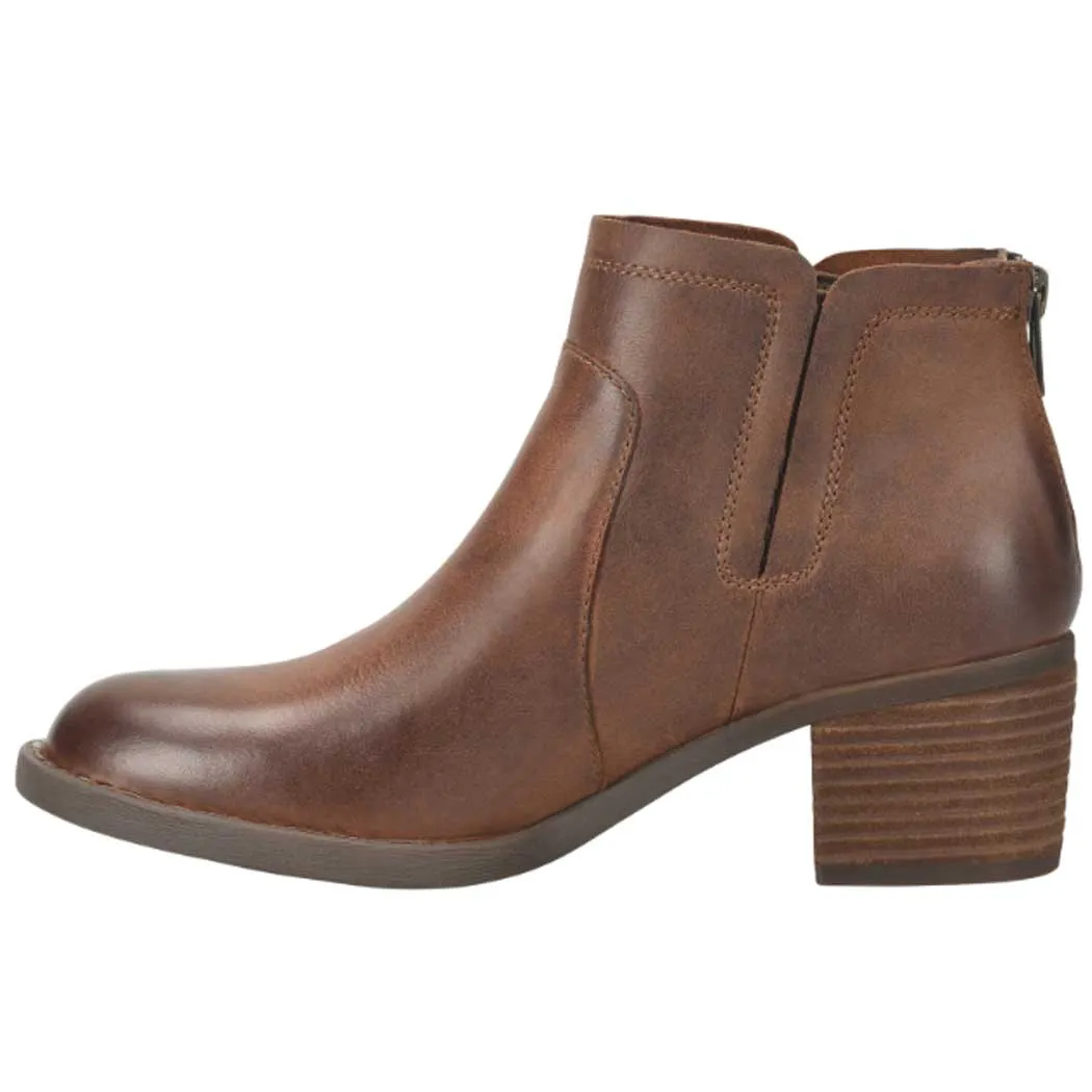 Born Reece Heeled Bootie Brown (Women's)