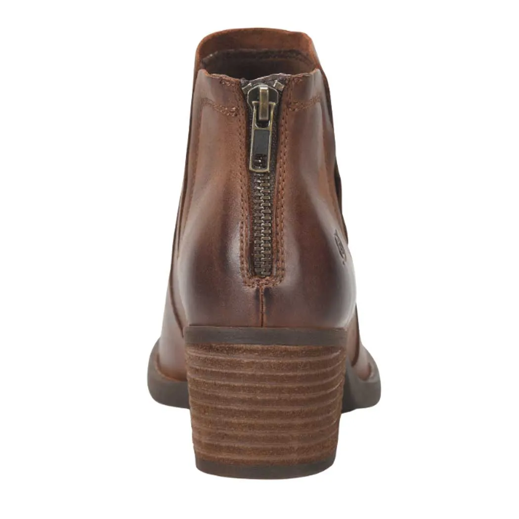 Born Reece Heeled Bootie Brown (Women's)