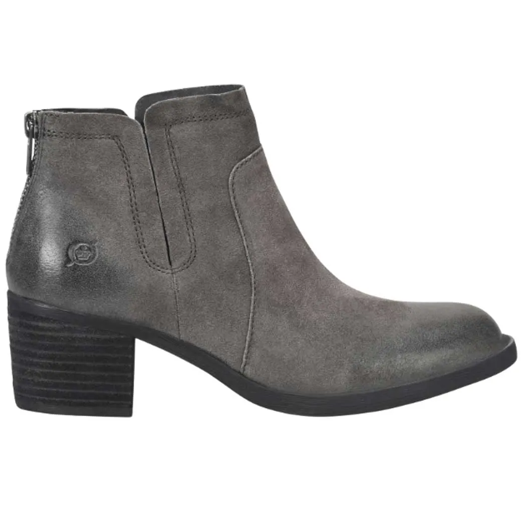 Born Reece Heeled Bootie Dark Grey (Women's)