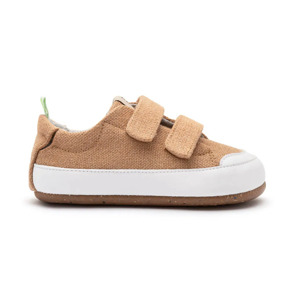 Bossy Green Sneakers - Natural Organic Canvas