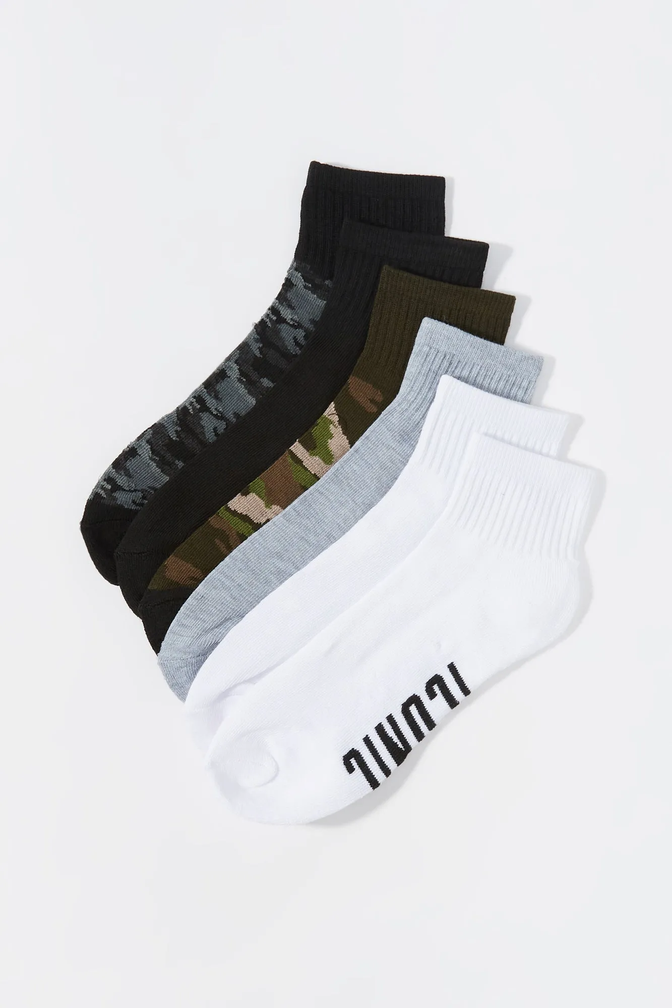 Camo Ankle Socks (6 Pack)