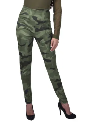 Camo Faux Suede Pant