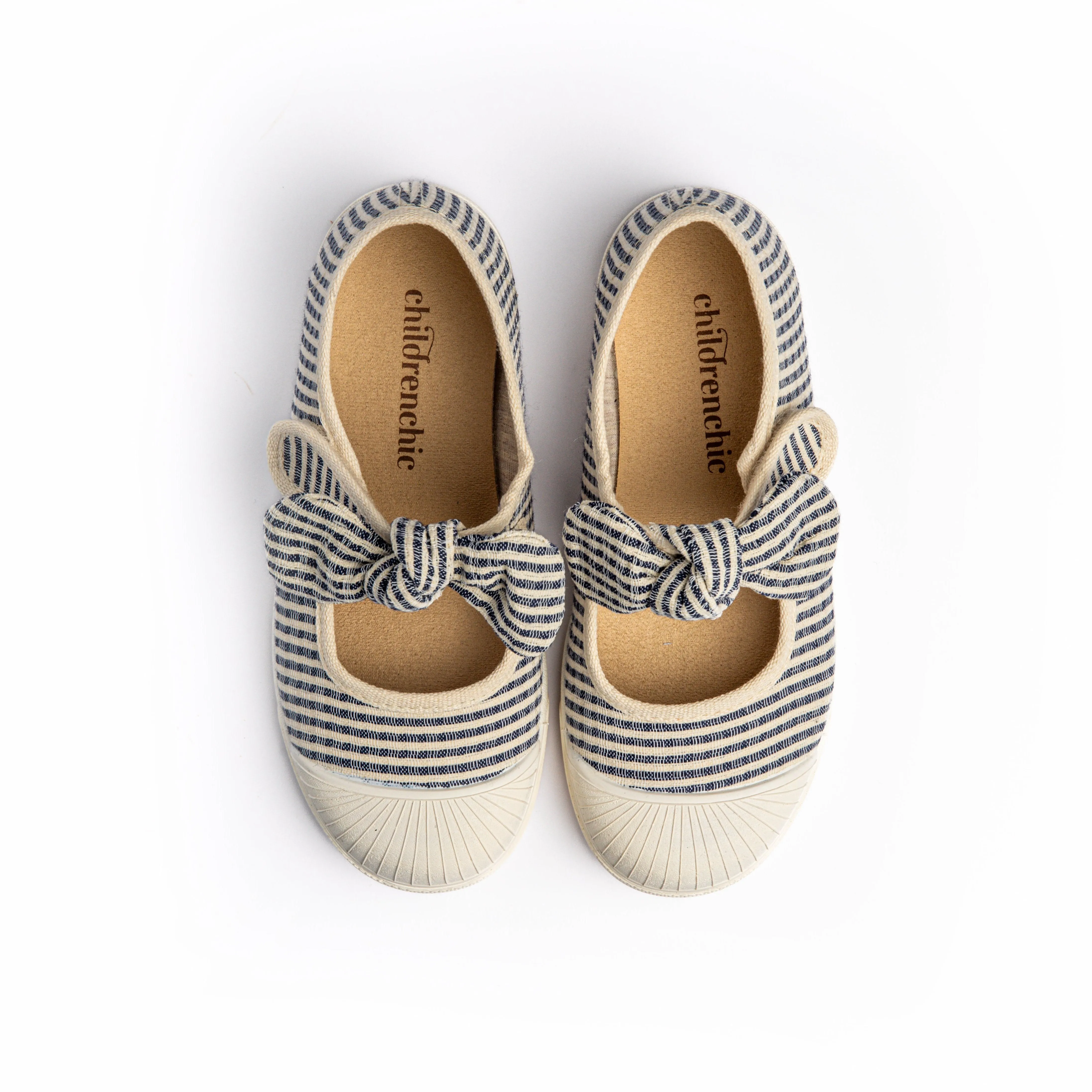 Canvas Mary Jane Sneakers in Stripes