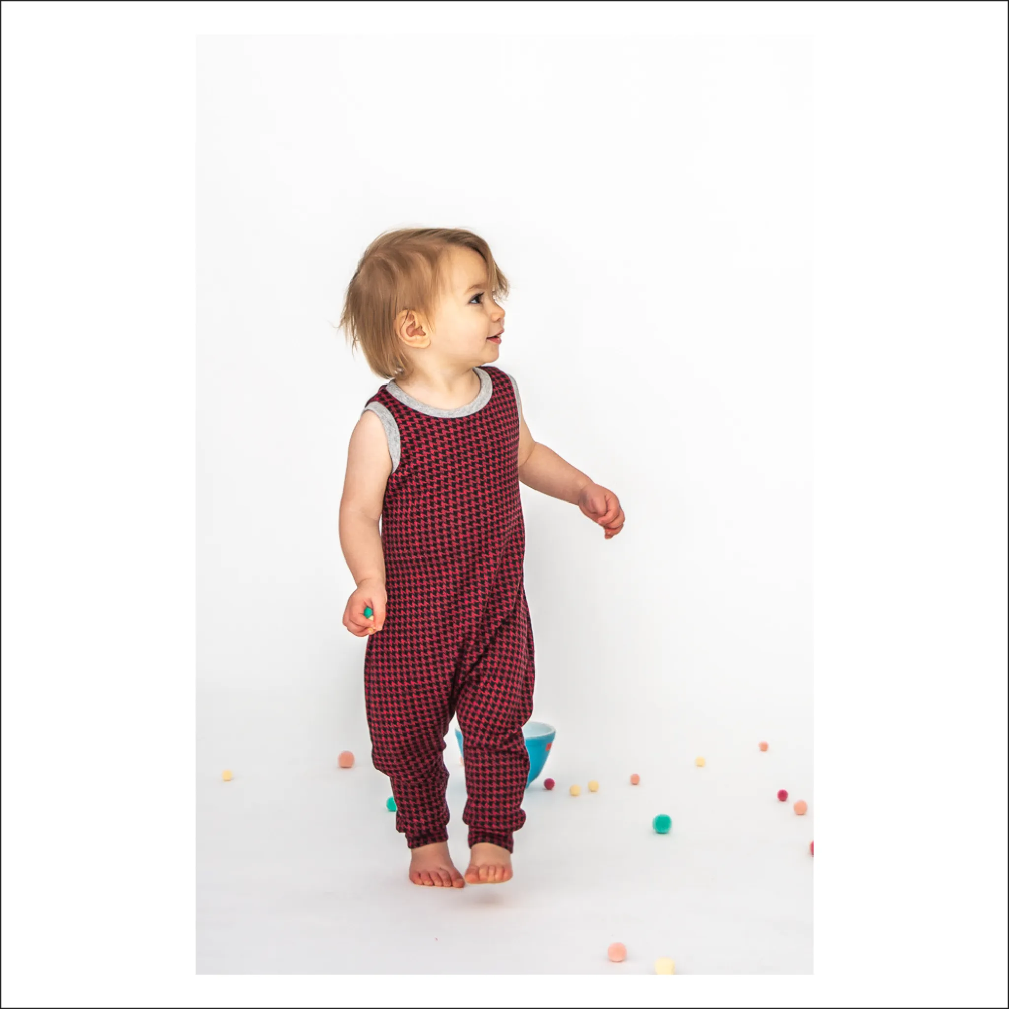 Cottage Romper | Baby to Child Sizes 3M - 8 | Beginner Level Sewing Pattern