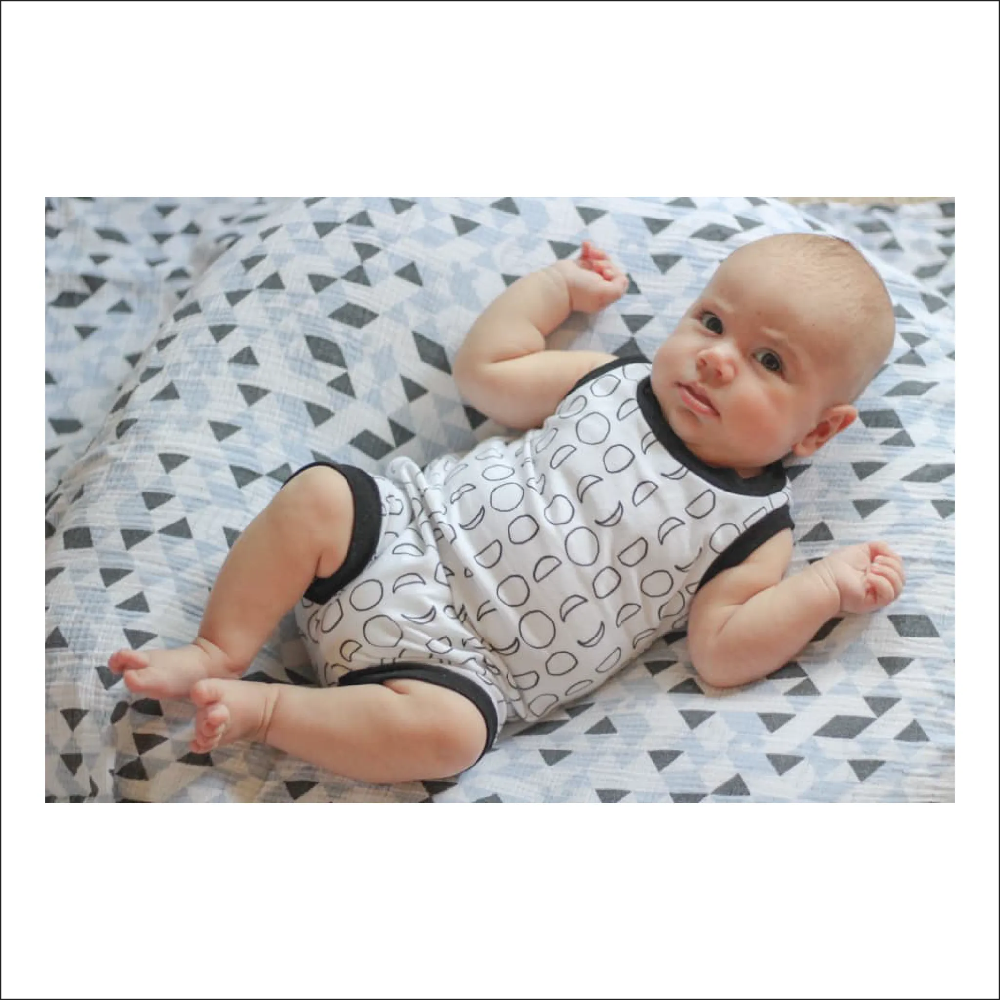 Cottage Romper | Baby to Child Sizes 3M - 8 | Beginner Level Sewing Pattern