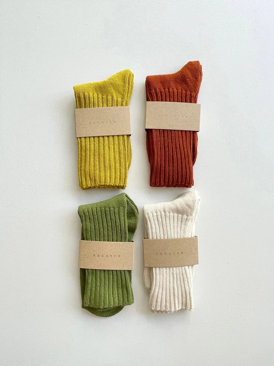 Cotton Crew Socks | Escuyer