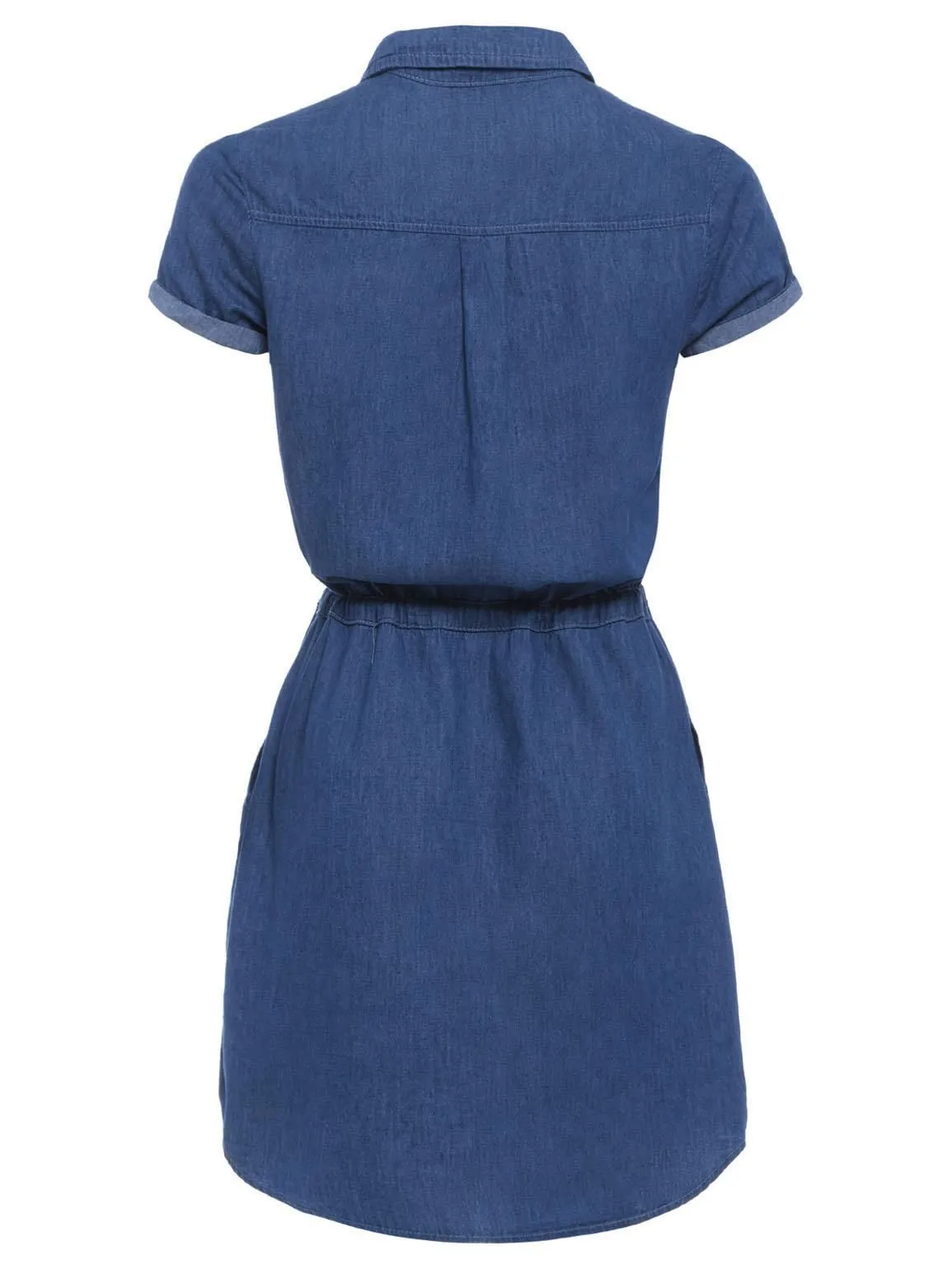 Cotton Denim Shirt Dress, Plus Sizes 18 to 26