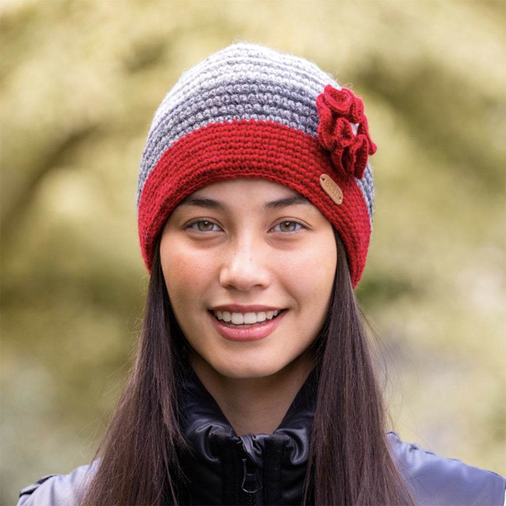 Crochet Hat with Flower