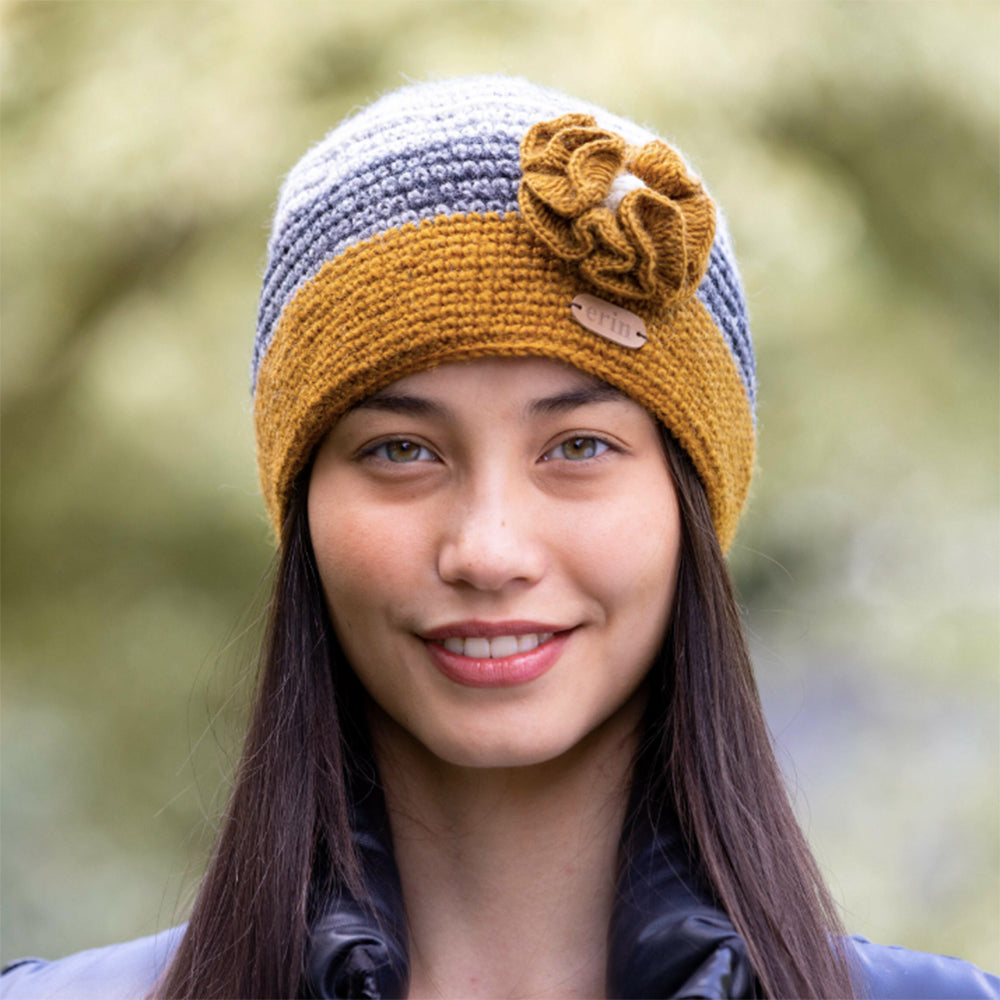 Crochet Hat with Flower