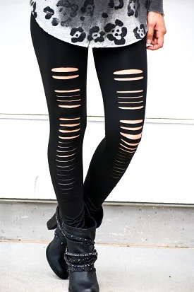 Crossroads Black Ripped Leggings