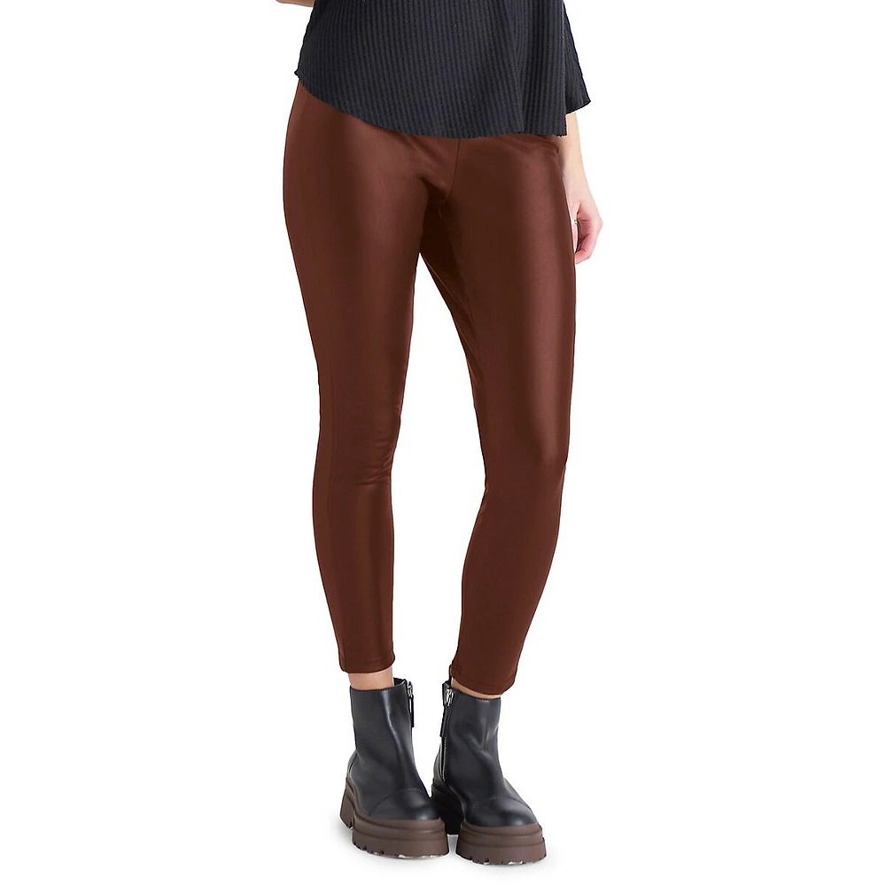 Dex High-Waisted Faux Leather Leggings