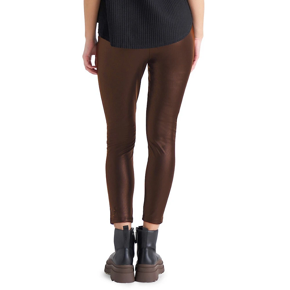 Dex High-Waisted Faux Leather Leggings