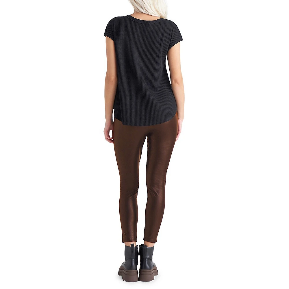 Dex High-Waisted Faux Leather Leggings