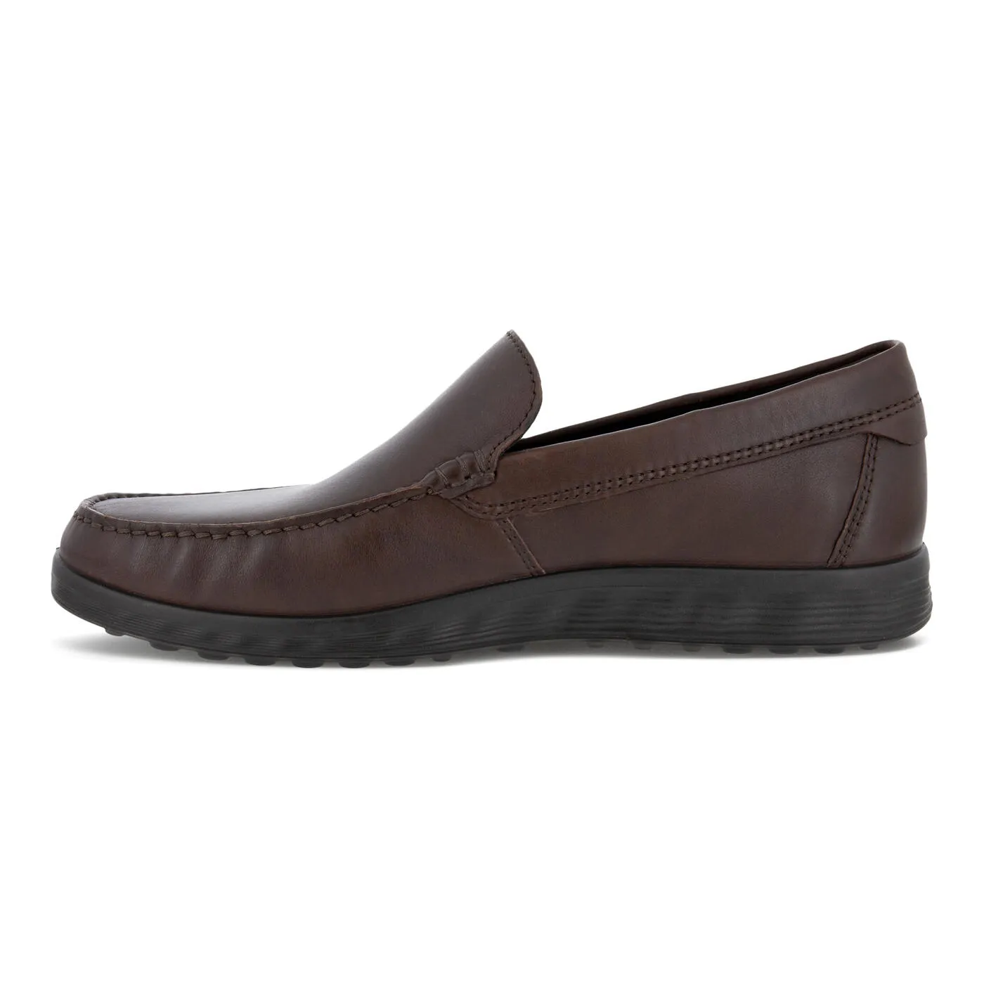 Ecco Mens S Lite Slip-On Moc Loafer- Brown Smooth Leather