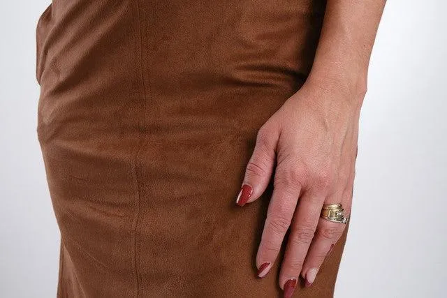 Esprit UltraSuede Short Skirt in Mocha