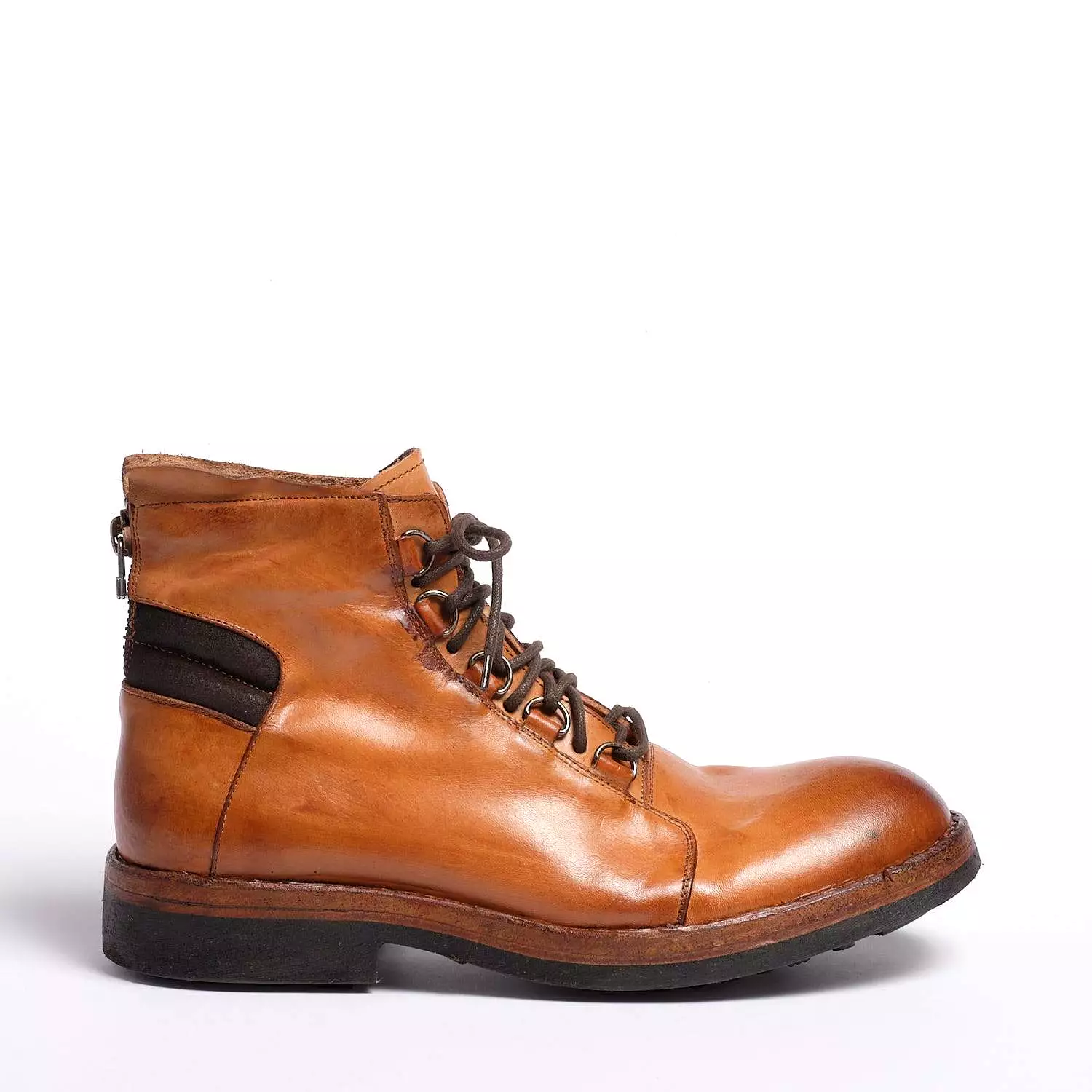 Frank Laced Mid Boot Natural Vacchetta leather cuoio