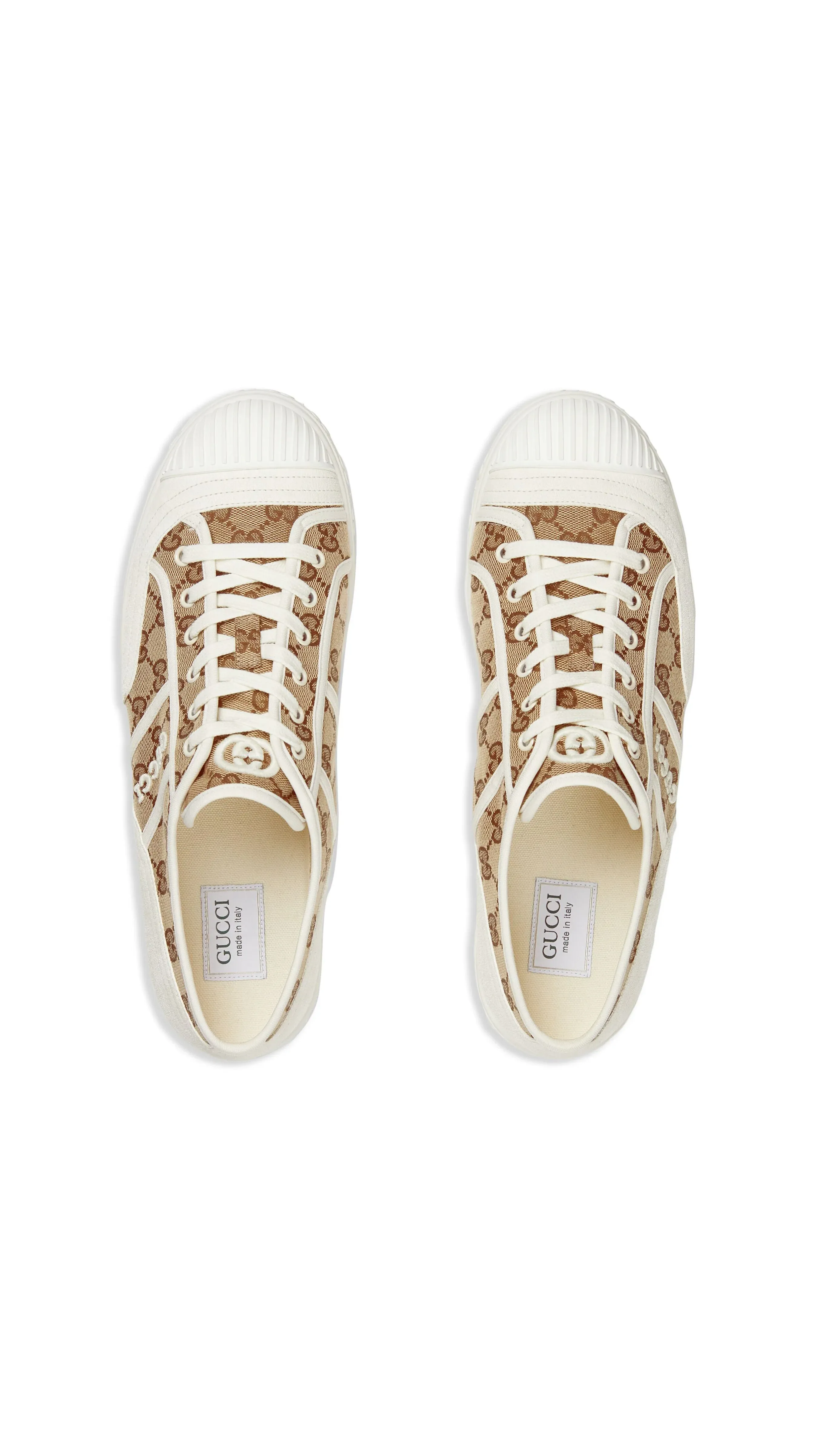 GG Canvas Sneakers - Neige/Ebony/White