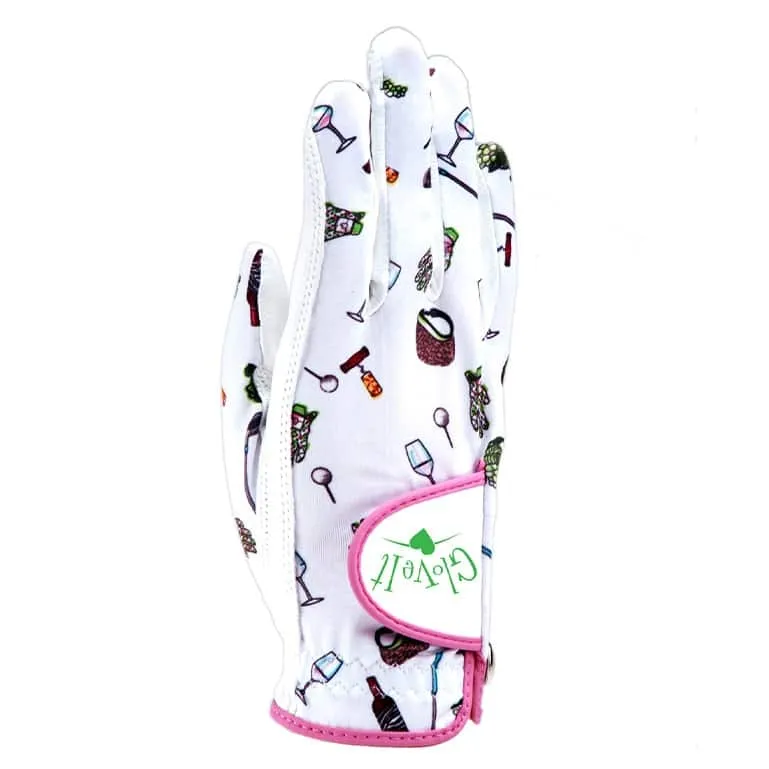 Glove It Nine And Wine Ladies Golf Glove Right Hand