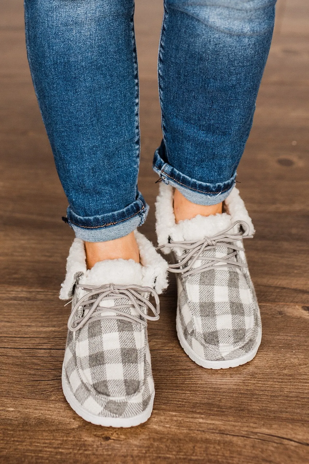 Gypsy Jazz Mighty Sneakers- Grey White