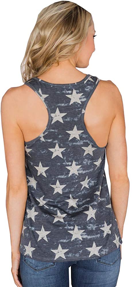 Haute Edition Women's 4th of July American Flag tops