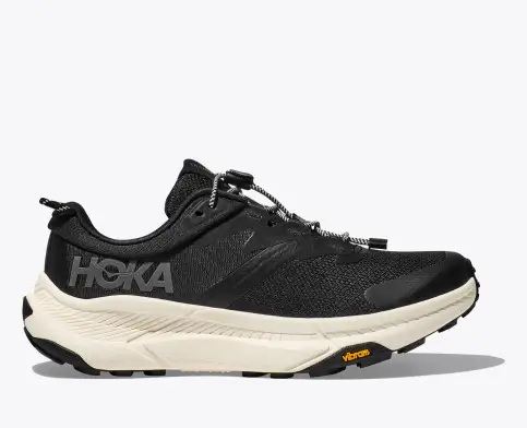 Hoka Men’s Transport Commuter Shoes-Black/Alabaster