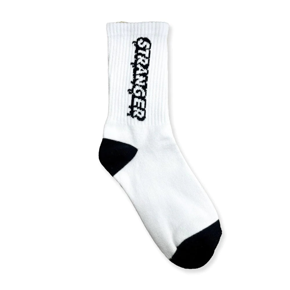 HS Stranger Socks - White/Black hi