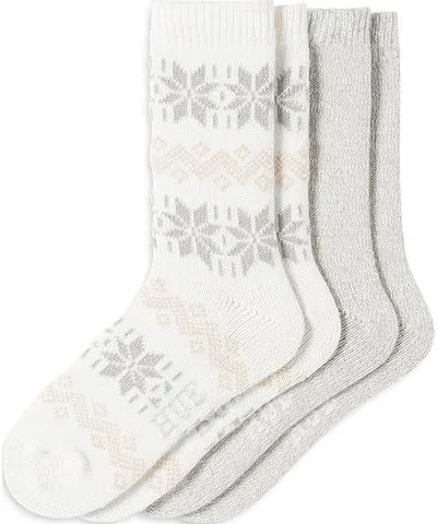 HUE Nordic Snowflake Boot Socks